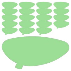 OHI Buddy Film 長打 飛行距離貼紙 開球木桿 球道木桿 桿頭保護 防止右曲球 高爾夫薄膜 開球木桿用 10入, 1個