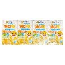 태양생활건강 핑크퐁 키디밀 귀리 성장 밸런스 음료, 135ml, 4개