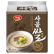 하림 사골쌀라면 116g, 4개