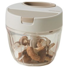 LocknLock 樂扣樂扣 Little Luv 多功能手拉式切碎機 650ml, 米色, 1個