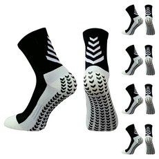 Mamiru 男士防滑運動襪 5雙組, 黑色, 1套