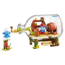 JAKi 佳奇 藍色小精靈 森林冰沙店 相容積木 HK322, 混合顏色, 1個