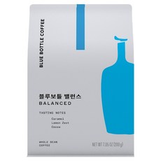 BLUE BOTTLE COFFEE 平衡咖啡豆, 200g, 1個, 全豆(未研磨)
