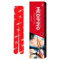 파워풀엑스 메디핑 와이타입 기본형 근육테이프 레드, 20개입, 1개