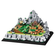 WANGE 萬格 環遊世界 秘魯馬丘比丘 相容積木 52相容積木 52wg, 混合顏色, 1個