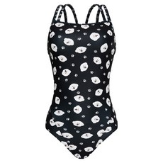 아레나 퍼피 원피스 더블스트랩백 수영복 A5BL1LO71