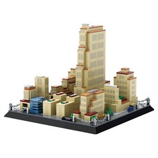 WANGE 萬格 環遊世界 紐約洛克斐勒中心 相容積木 5248wg, 混合顏色, 1個