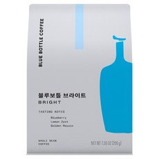 블루보틀커피 브라이트 원두, 홀빈(분쇄안함), 200g, 1개