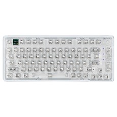 레오보그 아크릴 한글각인 유무선 블루투스 텐키리스 기계식 키보드 크리스탈축, 투명, K81Pro, 제조사축