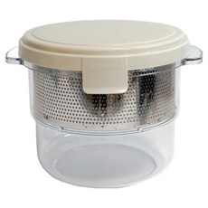 UNIQUE HOUSE HOME DECO 大容量蔬菜脫水器 2.5L, 象牙白 + 銀色 + 透明, 1個