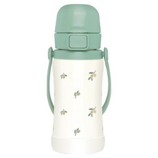 GROSMIMI 嬰幼兒用不鏽鋼隨行杯 橄欖綠, 開心果, 1個, 300ml