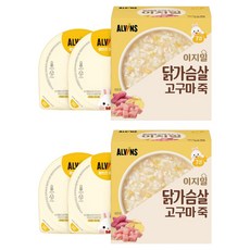 엘빈즈 이지밀 실온 중기 7 10개월 이유식, 닭가슴살고구마, 220g, 2개