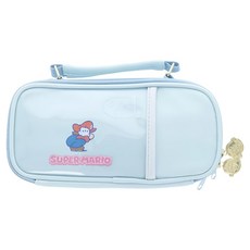 sun-star mitte 超級瑪利歐 萬用收納筆袋, 1個, 灰藍色