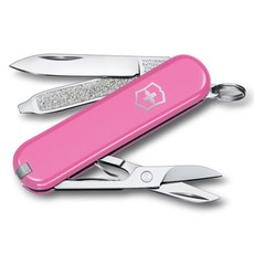 VICTORINOX 瑞士維氏 Classic Colors 小型口袋瑞士軍刀 Cherry Blossom 58mm 0.6223.51G, 粉紅色, 1個
