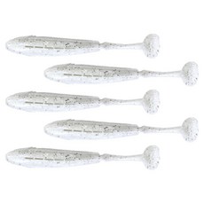 다미끼 엣지쉐드 배스 버징 노싱커 쉐드웜 12.7cm 5p, 031 펄 실버, 18g, 1개