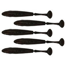 다미끼 엣지쉐드 배스 버징 노싱커 쉐드웜 12.7cm 5p, 418 블랙 레드 플레이크, 18g, 1개