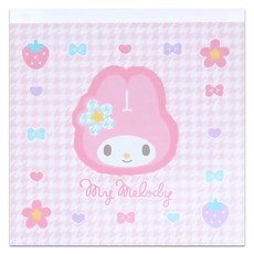 sun-star 三麗鷗方形便條紙, 美樂蒂 粉色, 1個, 100張