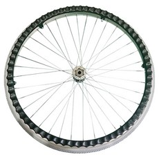 MikiKorea SKY單人醫院用輪椅PU實心胎, 1個, CHP060