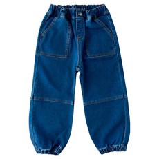 BLUEDOG 兒童款針織牛仔束口褲