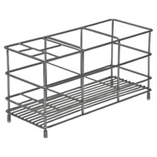 Everyweek 304不鏽鋼電動牙刷架 牙膏置物架, 銀色, 1個