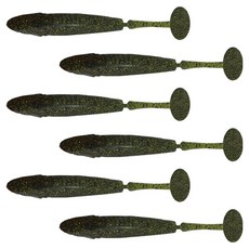 다미끼 엣지쉐드 배스 버징 노싱커 쉐드웜 10.2cm 6p, 446 워터멜론 클리터, 9g, 1개