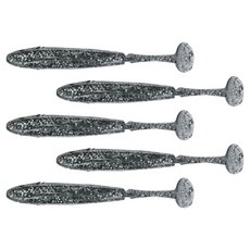 다미끼 엣지쉐드 배스 버징 노싱커 쉐드웜 12.7cm 5p, 007 스모크 실버, 18g, 1개