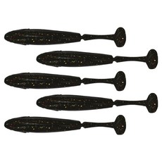다미끼 엣지쉐드 배스 버징 노싱커 쉐드웜 12.7cm 5p, 014 블랙 믹스 플레이크, 18g, 1개