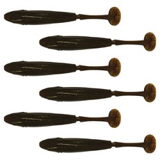 다미끼 엣지쉐드 배스 버징 노싱커 쉐드웜 10.2cm 6p, 411 그린 펌프킨, 9g, 1개 411 그린 펌프킨, 9g, 1개