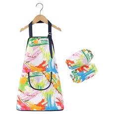 ARTJOY 兒童美術圍裙袖套組, 條紋