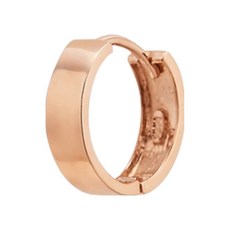 SEMI JEWELRY 女性用 14K 易扣式日常迷你環形耳環 大 2.94mm x 外徑 10.37mm