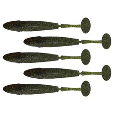 다미끼 엣지쉐드 배스 버징 노싱커 쉐드웜 12.7cm 5p, 446 워터멜론 클리터, 18g, 1개