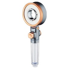 RECELL 2000 雙面三段模式頂級加溫蓮蓬頭, 包含增壓功能, 1個, 橘色 + 深灰色