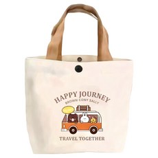 Sayaka 紗彌佳 熊熊遇見你 淘氣熊萬用百搭日用手提袋 B款, 巴士旅遊