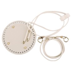 코히모 복조리 가방 만들기 버킷백 DIY 밑판 스트랩 조임끈 세트 5W0585, 아이보리, 1세트