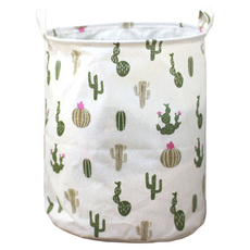 KODACHIEF 레트로한 패브릭 빨래바구니, 선인장