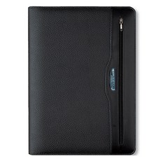 陽地社 商務拉鍊16K手帳保護套, 黑色, 1個