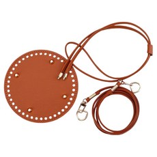 코히모 복조리 가방 만들기 버킷백 DIY 밑판 스트랩 조임끈 세트 5W0585, 라이트 브라운, 1세트