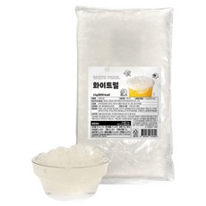 Toppings 白色蒟蒻珍珠, 1kg, 1個, 1入