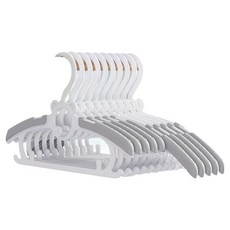 Kyhome 可伸縮疊加兒童晾曬衣架, 灰白色, 10個