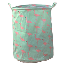 KODACHIEF 레트로한 패브릭 빨래바구니, 플라밍고