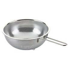 QUEEN SENSE SESHIN 免開鍋無研磨劑不鏽鋼沖孔瀝水勺, 單一顏色, 1個