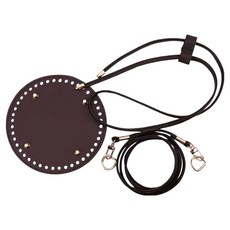 코히모 복조리 가방 만들기 버킷백 DIY 밑판 스트랩 조임끈 세트 5W0585, 다크 브라운, 1세트