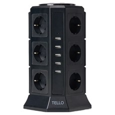 TELLO 塔式17孔USB延長線, 1個
