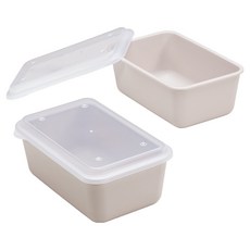 아띠홈 밀프렙 1단 도시락, 크림, 2개