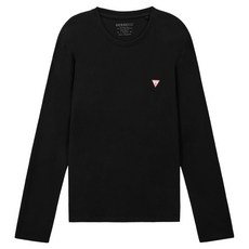 GUESS 男款原創三角Logo圓領長袖T恤 MO3K9001