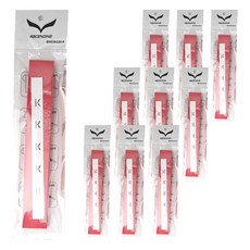 ASCENDING 오버그립 배드민턴라켓 그립 테이프, 레드, 10개