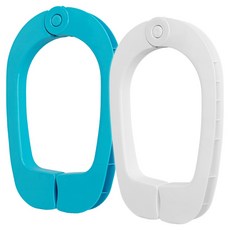 포니카세이 대형 빨래집게 2종 세트, 블루, 화이트, 1세트