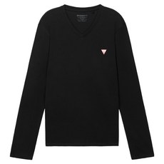 GUESS 男士 Original 三角標誌 V領 長袖 T恤 MO3K9002