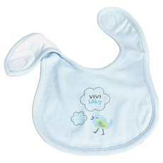 vivibaby 快樂鳥圍兜, 藍色, 1入, 1個