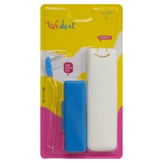 WEDENT 威登 攜帶式牙間刷 補充型 L 21入 + 微笑攜帶盒 + 補充收納盒, 1套, 1.4mm